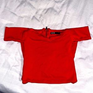 Sweetheart Neckline Off-Shoulder Crop Top